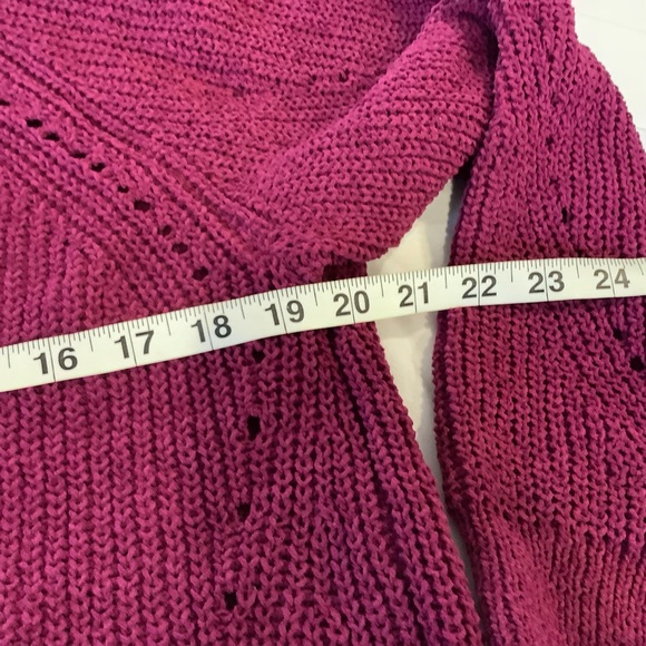 NWT New Member's Mark Chenille Cardigan Size XL, Dark Raspberry Color - Picture 12 of 14